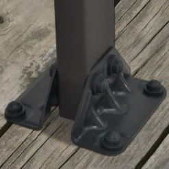 Palram - Canopia Feria Grey Non-retractable Awning, (L)4.25m (H)3.05m (W)3.85m -Outdoor Garden Shop palram canopia feria grey non retractable awning l 4 25m h 3 05m w 3 85m7290108134551 06i bq