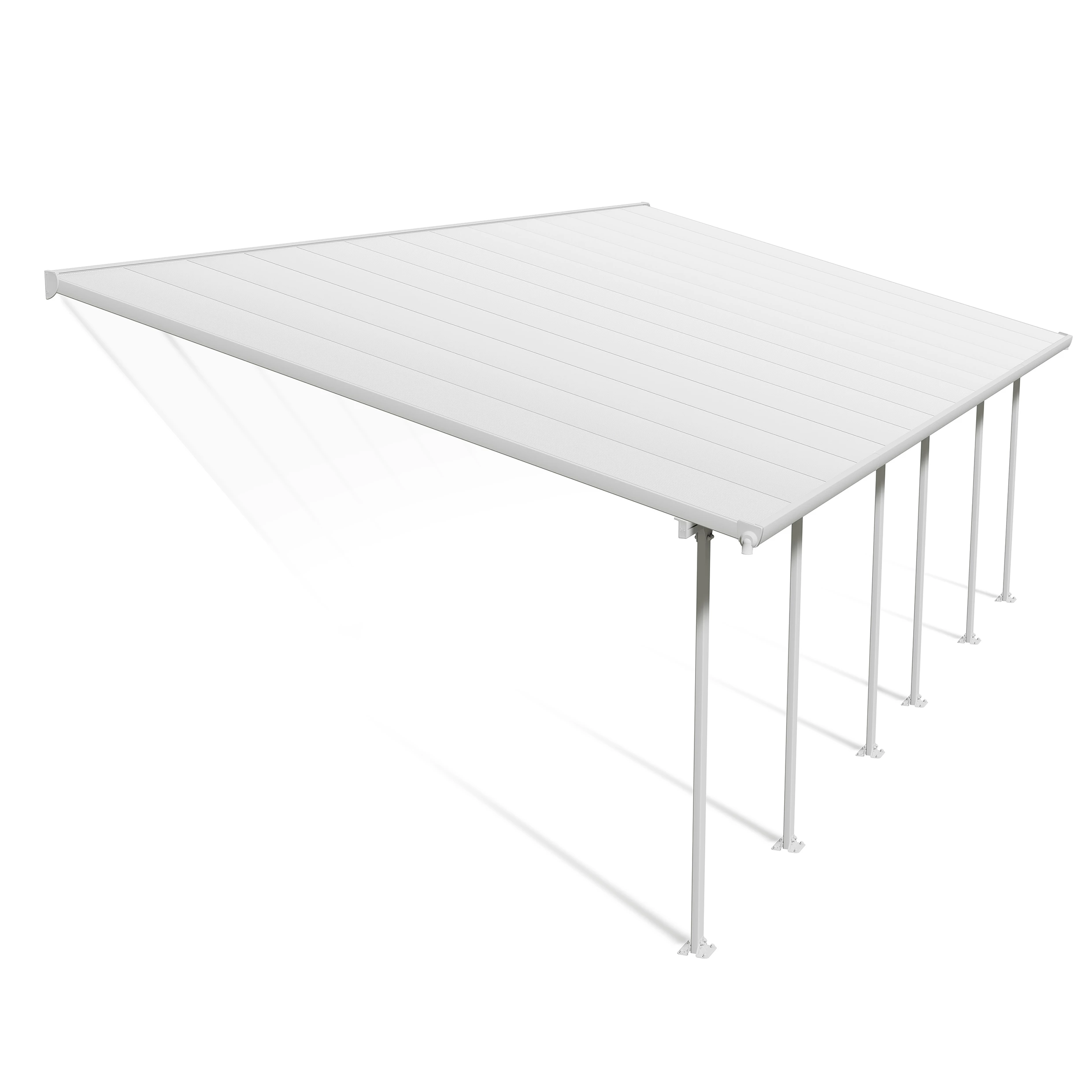 Palram - Canopia Feria White Non-retractable Awning, (L)7.87m (H)3.05m (W)3.85m 3 Palram - Canopia Feria White Non-retractable Awning, (L)7.87m (H)3.05m (W)3.85m