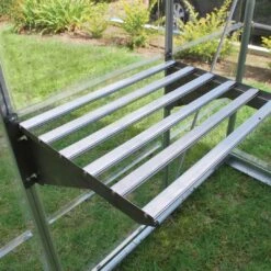 Palram - Canopia Heavy Duty 1 Tier Greenhouse Shelving -Outdoor Garden Shop palram canopia heavy duty 1 tier greenhouse shelving7290103111519 04i bq