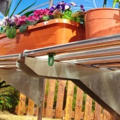 Palram - Canopia Heavy Duty 1 Tier Greenhouse Shelving -Outdoor Garden Shop palram canopia heavy duty 1 tier greenhouse shelving7290103111519 36c