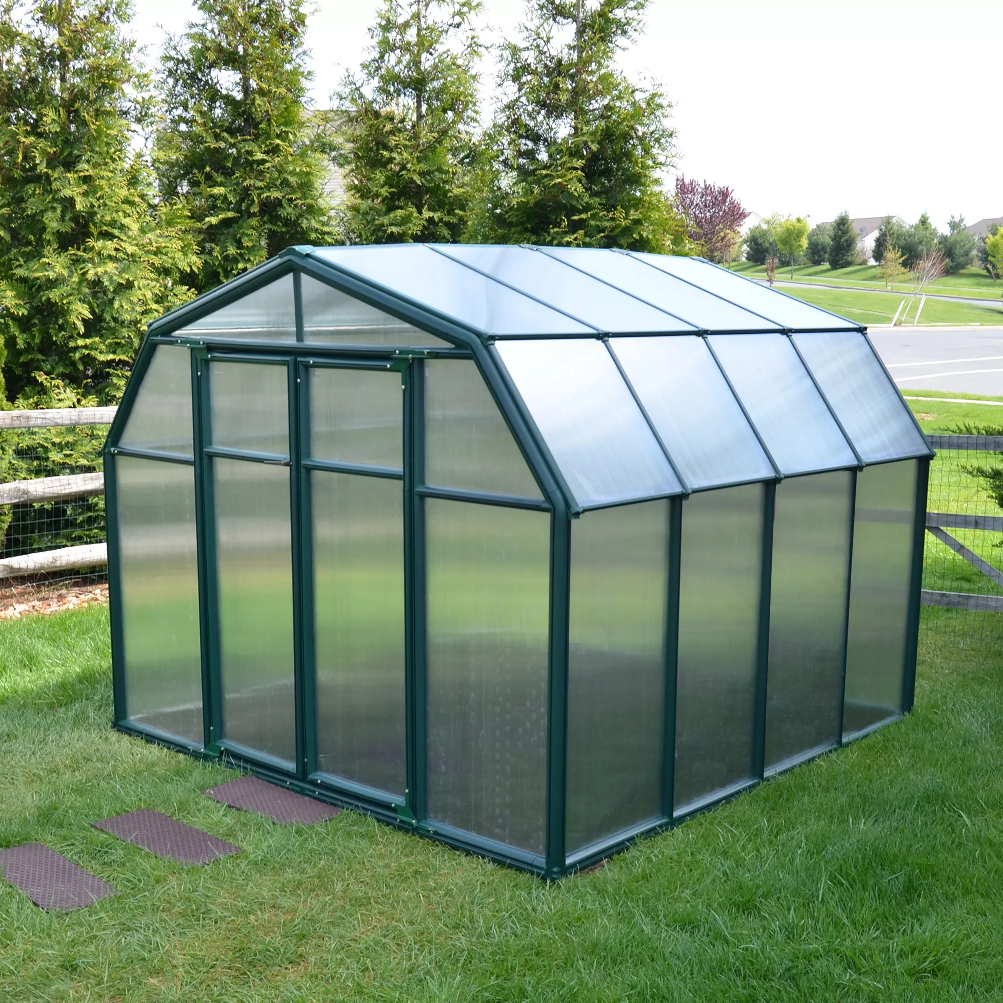 Palram - Canopia Hobby Gardner Green 8x8 Greenhouse 6 Palram - Canopia Hobby Gardner Green 8x8 Greenhouse - Image 4