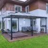 Palram - Canopia Martinique Grey Rectangular Gazebo, (W)4.93m (D)3.59m - Assembly Required -Outdoor Garden Shop palram canopia martinique grey rectangular gazebo w 4 93m d 3 59m assembly required7290108136234 01i bq
