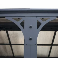 Palram - Canopia Martinique Grey Rectangular Gazebo, (W)4.93m (D)3.59m - Assembly Required -Outdoor Garden Shop palram canopia martinique grey rectangular gazebo w 4 93m d 3 59m assembly required7290108136234 07i bq