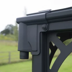 Palram - Canopia Martinique Grey Rectangular Gazebo, (W)4.93m (D)3.59m - Assembly Required -Outdoor Garden Shop palram canopia martinique grey rectangular gazebo w 4 93m d 3 59m assembly required7290108136234 09i bq