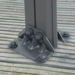 Palram - Canopia Milano Grey Rectangular Gazebo, (W)4.26m (D)3.09m - Assembly Required -Outdoor Garden Shop palram canopia milano grey rectangular gazebo w 4 26m d 3 09m assembly required7290108136241 04i bq