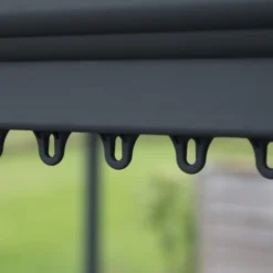 Palram - Canopia Milano Grey Rectangular Gazebo, (W)4.26m (D)3.09m - Assembly Required -Outdoor Garden Shop palram canopia milano grey rectangular gazebo w 4 26m d 3 09m assembly required7290108136241 05i bq