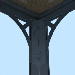 Palram - Canopia Milano Grey Rectangular Gazebo, (W)4.26m (D)3.09m - Assembly Required -Outdoor Garden Shop palram canopia milano grey rectangular gazebo w 4 26m d 3 09m assembly required7290108136241 06i bq