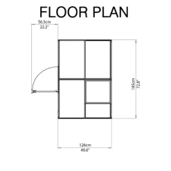 Palram - Canopia Mythos Silver 6x4 Greenhouse -Outdoor Garden Shop palram canopia mythos silver 6x4 greenhouse7290103110901 02t bq