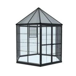 Palram - Canopia Oasis™ Grey 8x6 Greenhouse -Outdoor Garden Shop palram canopia oasis grey 8x6 greenhouse7290108133837 01c bq