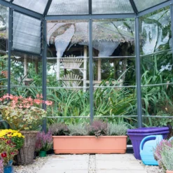 Palram - Canopia Oasis™ Grey 8x6 Greenhouse -Outdoor Garden Shop palram canopia oasis grey 8x6 greenhouse7290108133837 04i bq