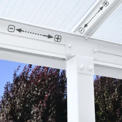 Palram - Canopia Olympia White Non-retractable Awning, (L)3.07m (H)3.05m (W)2.95m 15 Palram - Canopia Olympia White Non-retractable Awning, (L)3.07m (H)3.05m (W)2.95m -Outdoor Garden Shop palram canopia olympia white non retractable awning l 3 07m h 3 05m w 2 95m7290108133974 02i bq