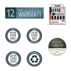 Palram - Canopia Rubicon 6x12 Apex Dark Grey Plastic Shed With Floor -Outdoor Garden Shop palram canopia rubicon 6x12 apex dark grey plastic shed with floor7290108603422 03t BQ