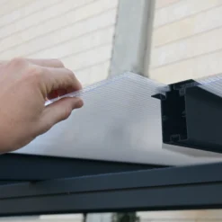 Palram - Canopia Sierra Grey Non-retractable Awning, (L)2.25m (H)3m (W)2.28m -Outdoor Garden Shop palram canopia sierra grey non retractable awning l 2 25m h 3m w 2 28m7290108131307 05i bq