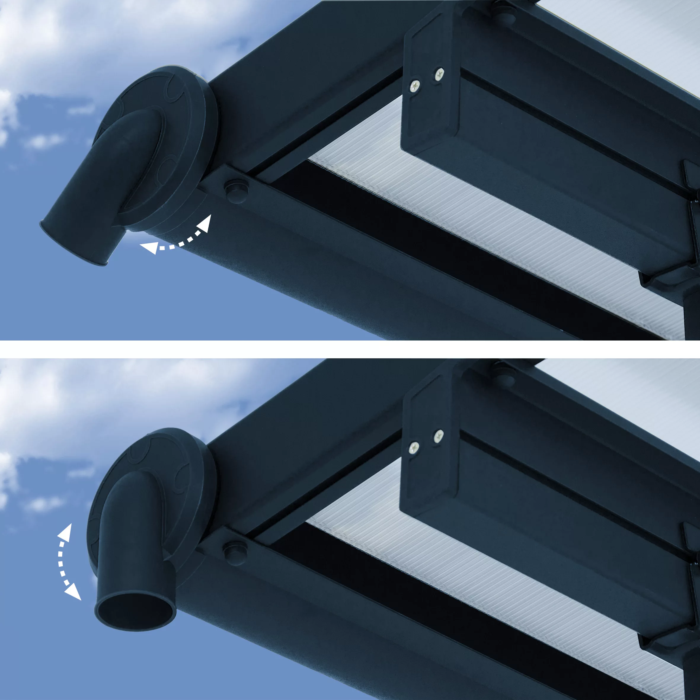 Palram - Canopia Sierra Grey Non-retractable Awning, (L)6.71m (H)3m (W)2.28m 5 Palram - Canopia Sierra Grey Non-retractable Awning, (L)6.71m (H)3m (W)2.28m - Image 3