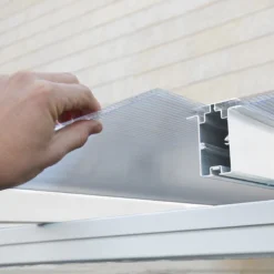 Palram - Canopia Sierra White Non-retractable Awning, (L)2.25m (H)3m (W)2.25m -Outdoor Garden Shop palram canopia sierra white non retractable awning l 2 25m h 3m w 2 25m7290108131314 10i bq