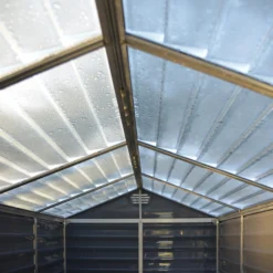 Palram - Canopia Skylight 6x5 Apex Dark Grey Plastic Shed With Floor -Outdoor Garden Shop palram canopia skylight 6x5 apex dark grey plastic shed with floor7290103123482 37c BQ
