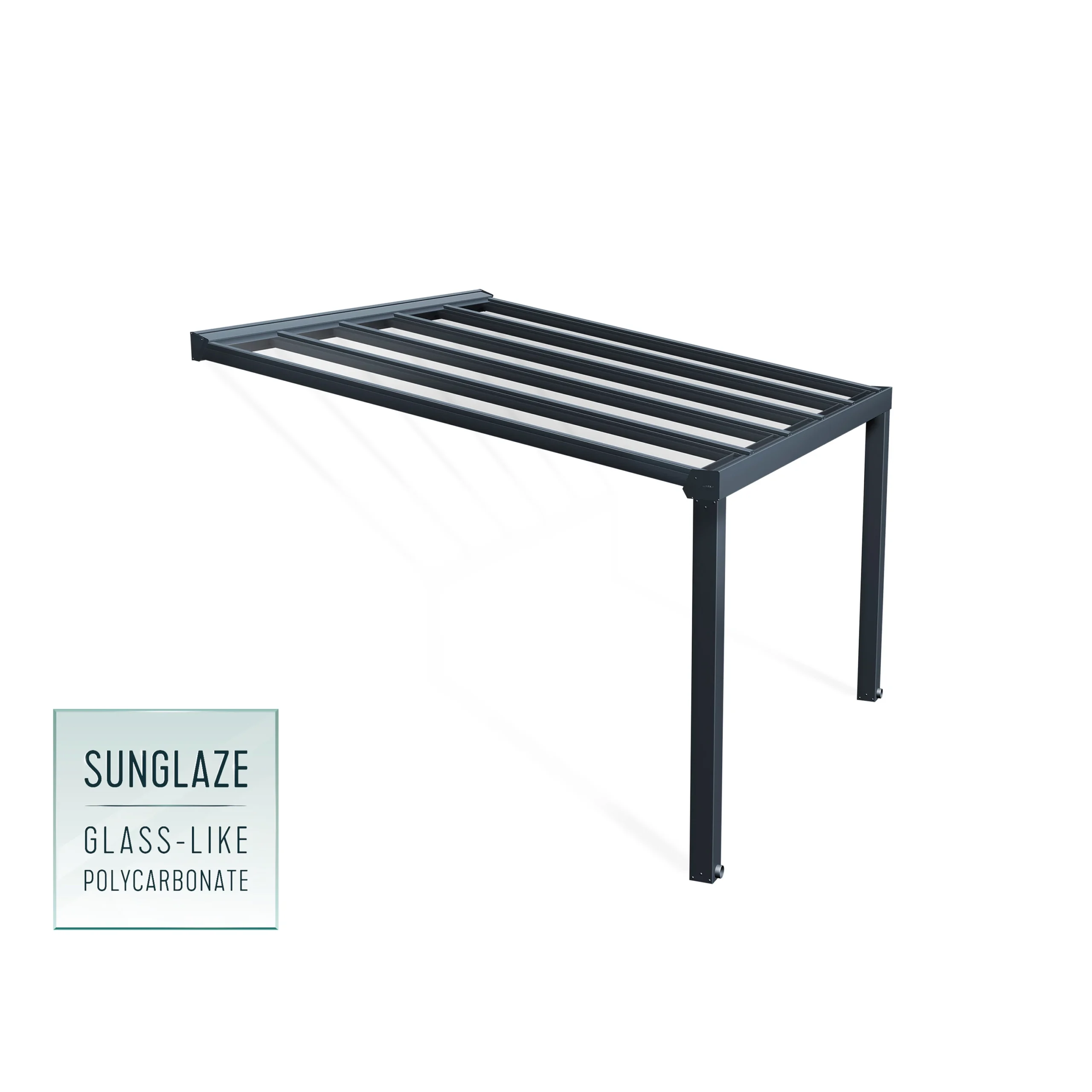 Palram - Canopia Stockholm Grey Non-retractable Awning, (L)3.7m (H)3.24m (W)3.41m 4 Palram - Canopia Stockholm Grey Non-retractable Awning, (L)3.7m (H)3.24m (W)3.41m - Image 2