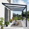 Palram - Canopia Stockholm Grey Non-retractable Awning, (L)3.7m (H)3.24m (W)3.41m -Outdoor Garden Shop palram canopia stockholm grey non retractable awning l 3 7m h 3 24m w 3 41m7290108602517 01i bq