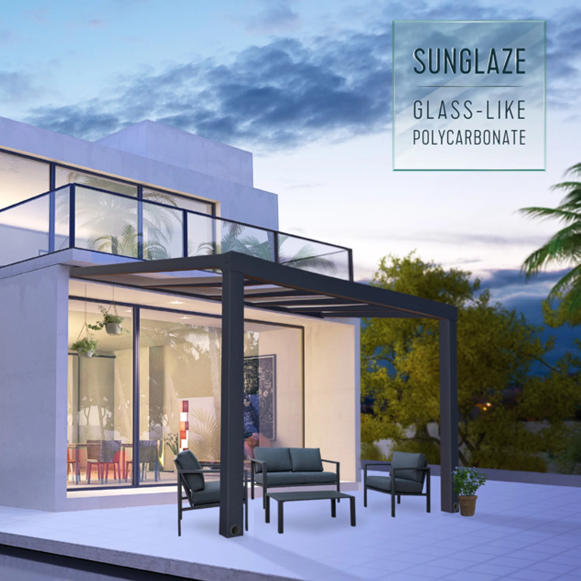 Palram - Canopia Stockholm Grey Non-retractable Awning, (L)3.7m (H)3.24m (W)3.41m 10 Palram - Canopia Stockholm Grey Non-retractable Awning, (L)3.7m (H)3.24m (W)3.41m - Image 8