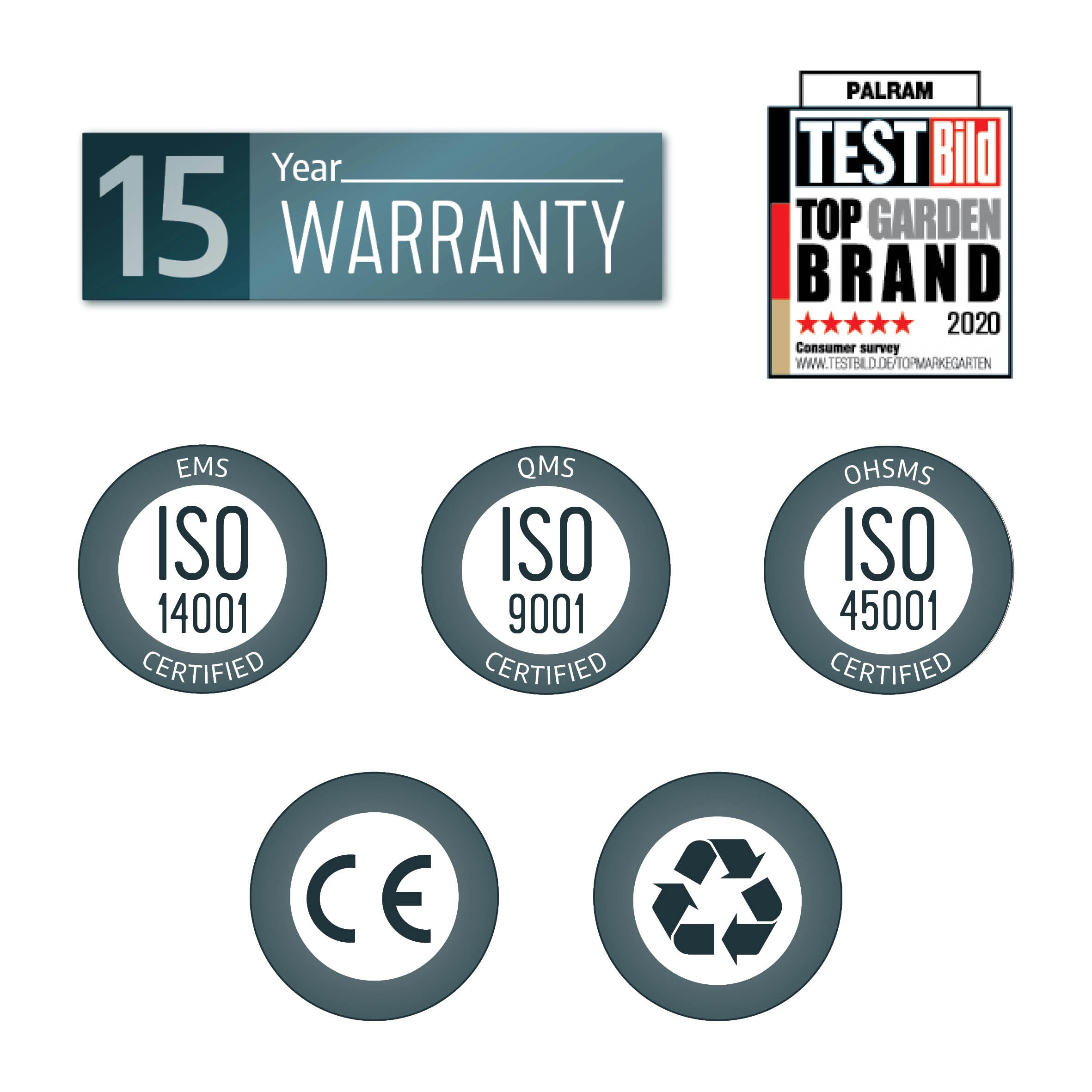 Palram - Canopia Stockholm Grey Non-retractable Awning, (L)7.32m (H)3.24m (W)3.41m 11 Palram - Canopia Stockholm Grey Non-retractable Awning, (L)7.32m (H)3.24m (W)3.41m - Image 9