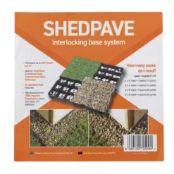 Plastic Interlocking Shed Base (W) 49cm X (L) 49cm , Pack Of 4 19 Plastic Interlocking Shed Base (W) 49cm X (L) 49cm , Pack Of 4 -Outdoor Garden Shop plastic interlocking shed base w 49cm x l 49cm pack of 45060192725094 01t bq