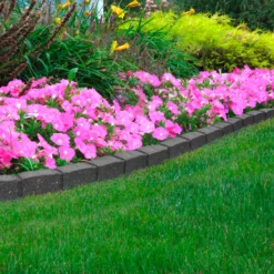 Primeur Grey Rubber Roman Stone Edging Roll (H)8.8cm (L)1.2m -Outdoor Garden Shop primeur grey rubber roman stone edging roll h 8 8cm l 1 2m5907736267477 03i bq