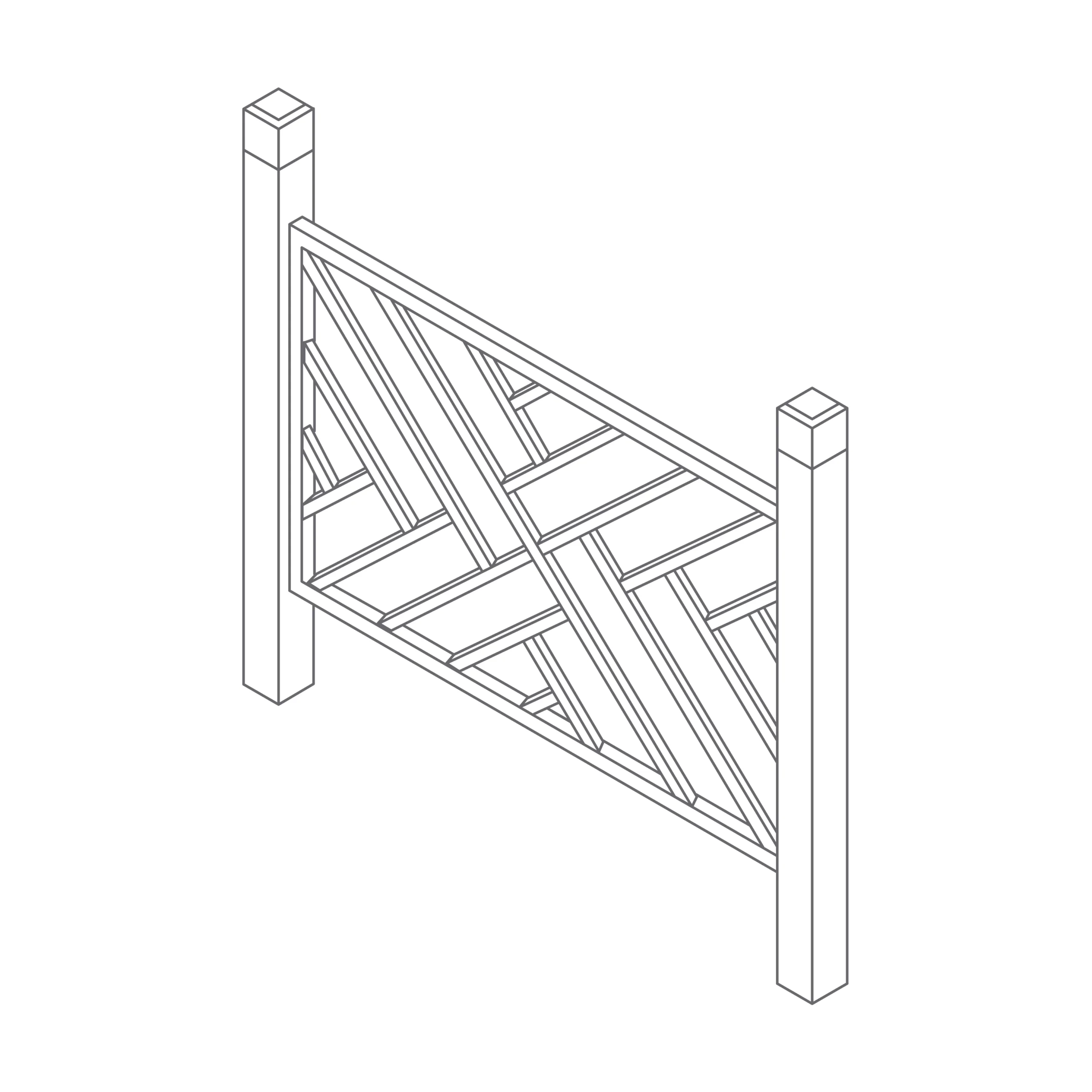 Richard Burbidge Crosshatch Softwood Decking Starter Kit 4 Richard Burbidge Crosshatch Softwood Decking Starter Kit - Image 2