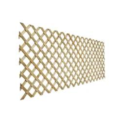 Richard Burbidge Decking 3ft Green Garden Dividing Screen Timber Trellis Panel (W)244cm X (H)90cm