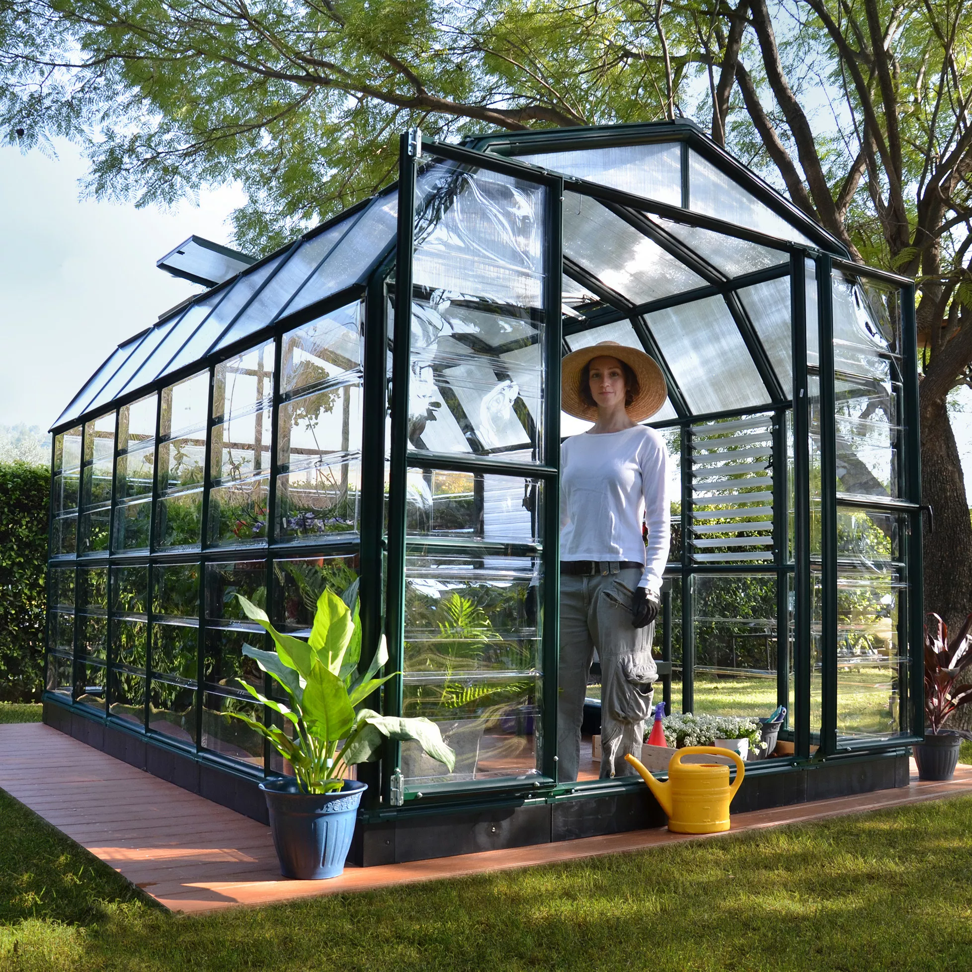 Rion Grand Gardner Green 8x12 Greenhouse 8 Rion Grand Gardner Green 8x12 Greenhouse - Image 6