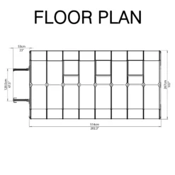 Rion Grand Gardner Green 8x16 Greenhouse -Outdoor Garden Shop rion grand gardner green 8x16 greenhouse7290103121594 02t
