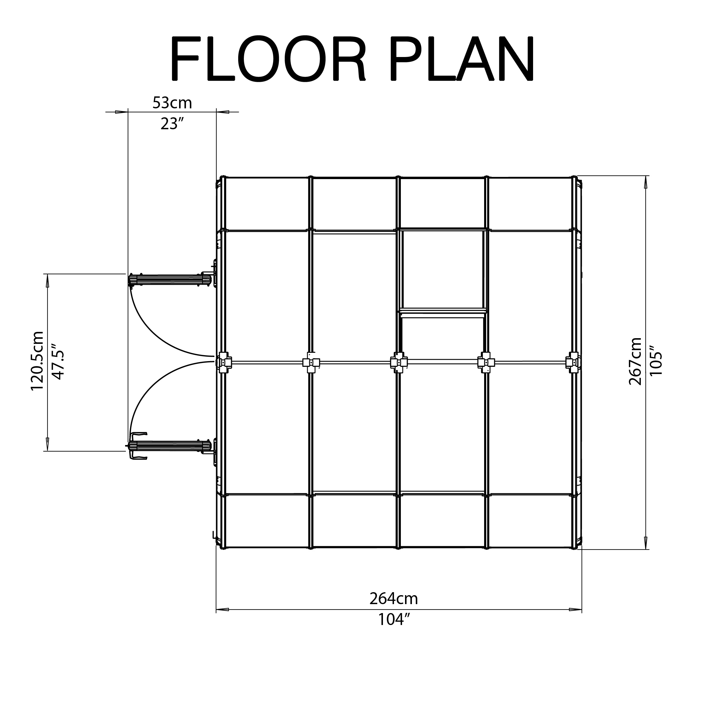 Rion Grand Gardner Green 8x8 Greenhouse 11 Rion Grand Gardner Green 8x8 Greenhouse - Image 9