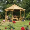 Rowlinson Buckingham Natural Octagonal Gazebo, (W)3.57m (D)3.57m - Assembly Required 1 Rowlinson Buckingham Natural Octagonal Gazebo, (W)3.57m (D)3.57m - Assembly Required -Outdoor Garden Shop rowlinson buckingham natural octagonal gazebo w 3 57m d 3 57m assembly required5013856009948 01i