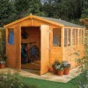 Rowlinson Sheds 9x9 Apex Tongue & Groove Wooden Workshop -Outdoor Garden Shop rowlinson sheds 9x9 apex tongue groove wooden workshop5013856014652 01i bq