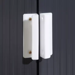 Rowlinson Trentvale 6x4 Pent Dark Grey Metal Shed -Outdoor Garden Shop rowlinson trentvale 6x4 pent dark grey metal shed5013856206200 39c bq