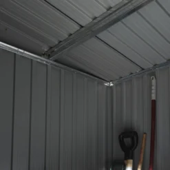 Rowlinson Trentvale 6x4 Pent Dark Grey Metal Shed -Outdoor Garden Shop rowlinson trentvale 6x4 pent dark grey metal shed5013856206200 40c bq
