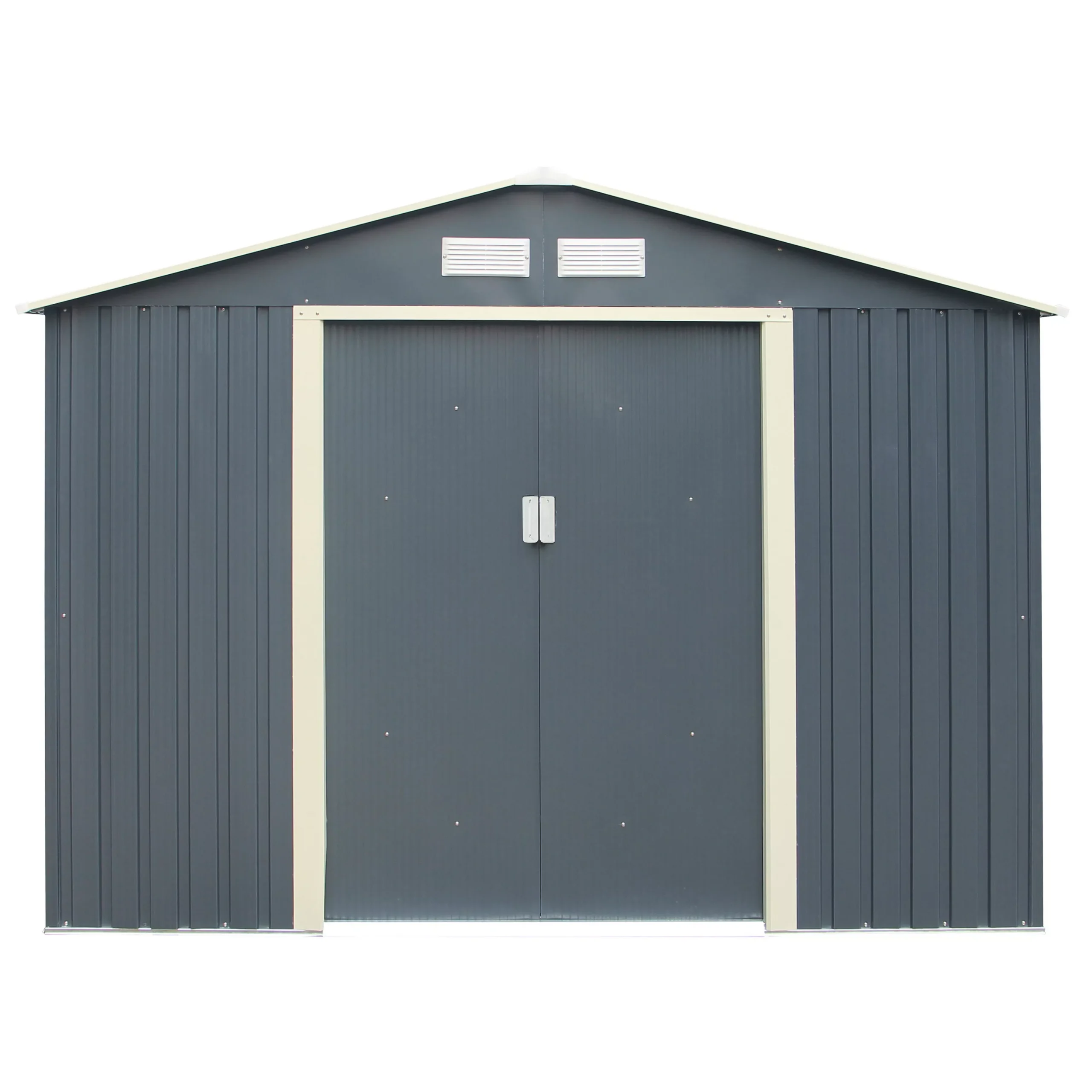 Rowlinson Trentvale 8x6 Apex Dark Grey Metal Shed 4 Rowlinson Trentvale 8x6 Apex Dark Grey Metal Shed - Image 2