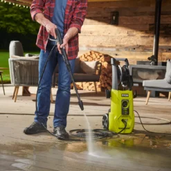Ryobi Corded Pressure Washer 1.8kW RY140PWA -Outdoor Garden Shop ryobi corded pressure washer 1 8kw ry140pwa4892210202963 04i bq
