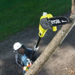 Ryobi ONE+ 18V Cordless Pole Saw RPP182020 -Outdoor Garden Shop ryobi one 18v cordless pole saw rpp1820204892210216922 01i bq