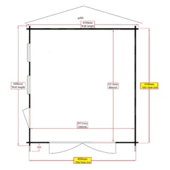 Shire 13x12 Bradenham Wooden Garage -Outdoor Garden Shop shire 13x12 bradenham wooden garage5019804383634 02t