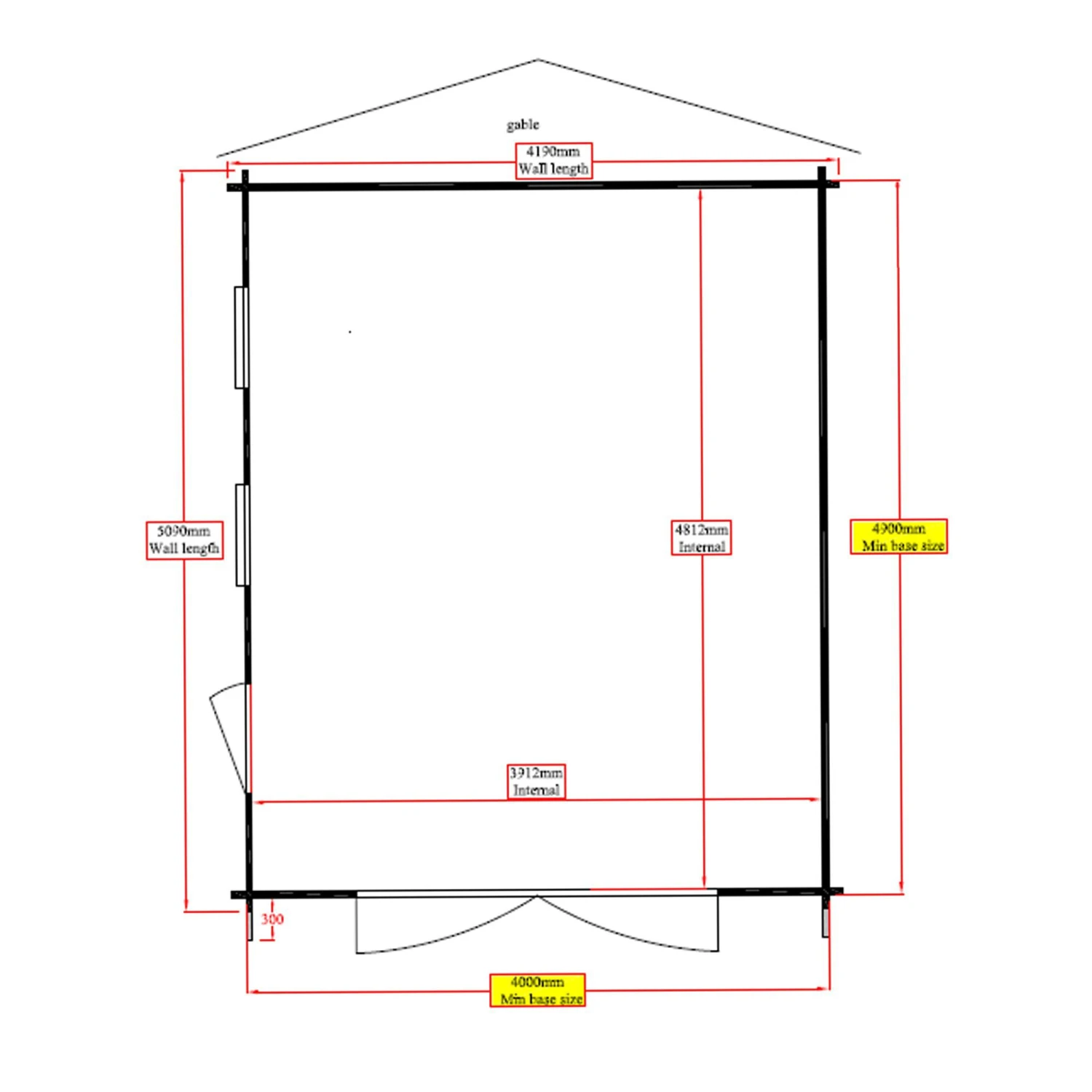 Shire 17x14 Bradenham Wooden Garage 11 Shire 17x14 Bradenham Wooden Garage - Image 9