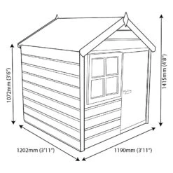 Shire 4x4 Woodbury Whitewood Pine Playhouse Assembly Required -Outdoor Garden Shop shire 4x4 woodbury whitewood pine playhouse assembly required5397007006513 01t BQ