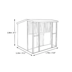 Shire 6x4 Jailhouse Whitewood Pine Playhouse Assembly Required -Outdoor Garden Shop shire 6x4 jailhouse whitewood pine playhouse assembly required5019804111695 03t