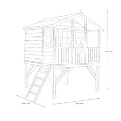 Shire 6x6 Stork Whitewood Pine Playhouse Assembly Service Included -Outdoor Garden Shop shire 6x6 stork whitewood pine playhouse assembly service included5019804111763 03t