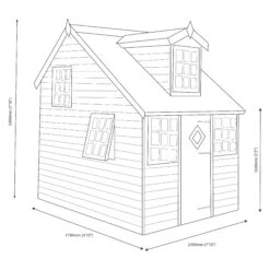 Shire 8x6 Cottage Whitewood Pine Playhouse Assembly Service Included -Outdoor Garden Shop shire 8x6 cottage whitewood pine playhouse assembly service included5019804111824 03t