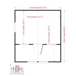 Shire 8x9 Lodge Whitewood Pine Playhouse Assembly Required -Outdoor Garden Shop shire 8x9 lodge whitewood pine playhouse assembly required5019804111831 02t