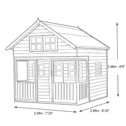 Shire 8x9 Lodge Whitewood Pine Playhouse Assembly Required -Outdoor Garden Shop shire 8x9 lodge whitewood pine playhouse assembly required5019804111831 03t