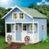 Shire 8x9 Lodge Whitewood Pine Playhouse Assembly Service Included -Outdoor Garden Shop shire 8x9 lodge whitewood pine playhouse assembly service included5019804111848 01i