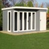 Shire Aster 12x8 Pent Shiplap Wooden Summer House -Outdoor Garden Shop shire aster 12x8 pent shiplap wooden summer house5019804118892 03i