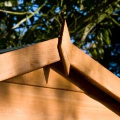 Shire Blenheim 10x8 Glass Bi-fold Door Apex Shiplap Wooden Summer House - Base Not Included -Outdoor Garden Shop shire blenheim 10x8 glass bi fold door apex shiplap wooden summer house base not included5019804225491 10i