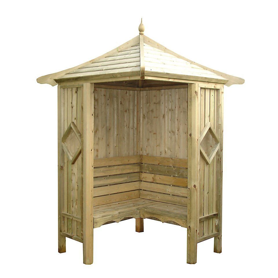 Shire Corner Arbour, (H)2510mm (W)1250mm (D)1250mm 4 Shire Corner Arbour, (H)2510mm (W)1250mm (D)1250mm - Image 2